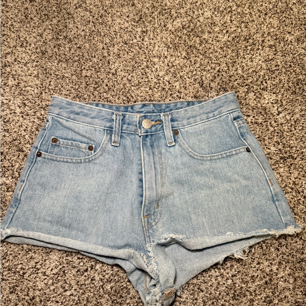 Women's Light Blue Denim Shorts